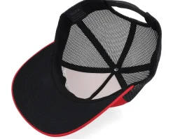 Clearance Fox Head Hat Flame Red/Black Trucker -