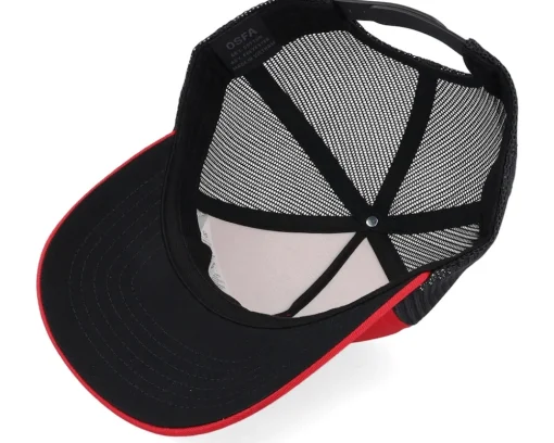 Clearance Fox Head Hat Flame Red/Black Trucker -