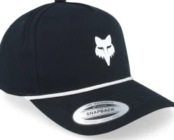 Discount Fox Head Rope Hat Black A-Frame Adjustable -
