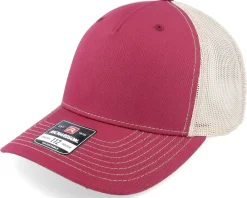 Trucker | Blanks-Richardson 112fp Split Cardinal/Tan Trucker - Red