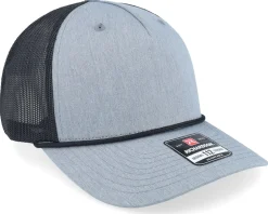Trucker | Blanks-Richardson 112fpr Split Heather /Black/Black Rope Trucker - Grey