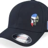 Flexfit-Army Head France Army Skull Wooly Combed Flexfit - Black