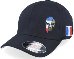 Flexfit-Army Head France Army Skull Wooly Combed Flexfit - Black