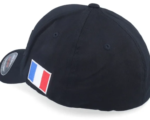 Flexfit-Army Head France Army Skull Wooly Combed Flexfit - Black
