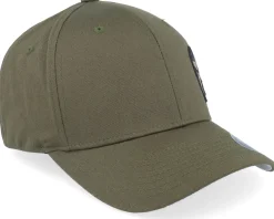 Flexfit-Army Head France Army Skull Olive Wooly Combed Flexfit - Green