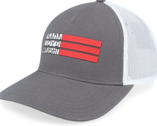 Trucker-American Needle Frank Lloyd Wright Valin White/Charcoal Trucker -
