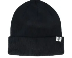 Cuff Beanies-Upfront Frankie Recycled Beanie Anthracite Cuff - Black