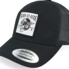 Trucker-Born To Ride Free Soul Skull Patch Black Trucker -