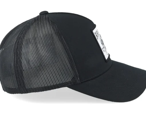Trucker-Born To Ride Free Soul Skull Patch Black Trucker -