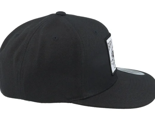 Snapback-Born To Ride Free Soul Skull Patch Black Snapback -