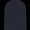Long Beanies | Blank Beanies-Beechfield French Navy Long Blank Beanie -