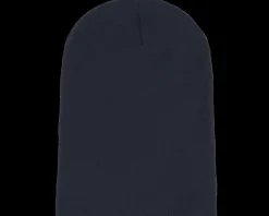 Long Beanies | Blank Beanies-Beechfield French Navy Long Blank Beanie -