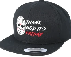 Online Scenes Friday Black Snapback -