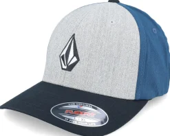 Flexfit-Volcom Full Stone Heather Grey/Deep Blue/Black Flexfit -
