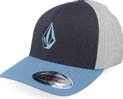 New Volcom Full Stone Heather Hat Blue Rinse Flexfit -