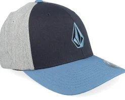 New Volcom Full Stone Heather Hat Blue Rinse Flexfit -