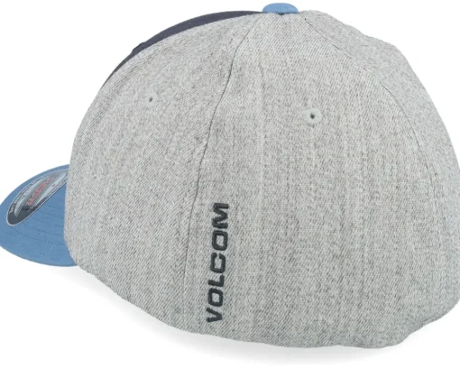 New Volcom Full Stone Heather Hat Blue Rinse Flexfit -