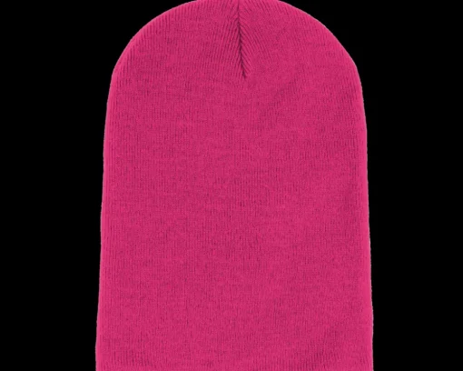 New Beechfield Fuschia Long Blank Beanie -