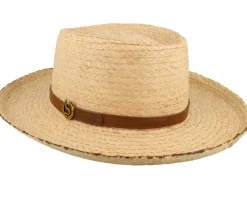 Sale Stetson Gambler Raffia Beige Straw Hat -