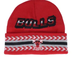 Sale Mitchell & Ness Game On Knit Red Cuff -
