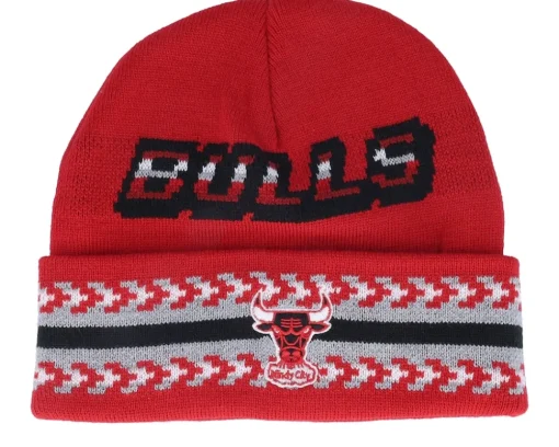 Sale Mitchell & Ness Game On Knit Red Cuff -