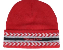 Sale Mitchell & Ness Game On Knit Red Cuff -