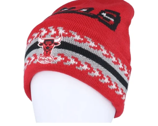 Sale Mitchell & Ness Game On Knit Red Cuff -