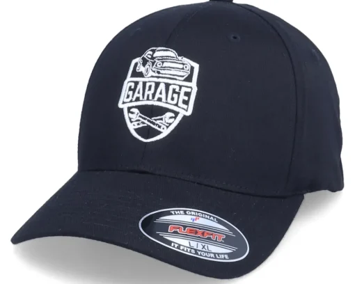 Discount Iconic Garage Logo Black Flexfit -