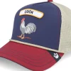 Trucker-Goorin Bros. Gb2 Rooster The Rocker Relaxed Navy/Burgundy A-Frame Trucker - Blue