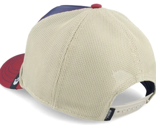 Trucker-Goorin Bros. Gb2 Rooster The Rocker Relaxed Navy/Burgundy A-Frame Trucker - Blue