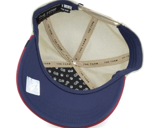 Trucker-Goorin Bros. Gb2 Rooster The Rocker Relaxed Navy/Burgundy A-Frame Trucker - Blue