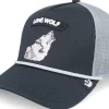 Trucker-Goorin Bros. Gb2 Wolf The Rocker Relaxed /Grey A-Frame Trucker - Black