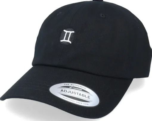 Dad Cap-Astrology Gemini Sodiac Sign Black Dad Cap -