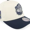 Adjustable-Mitchell & Ness Georgetown Hoyas Final Four Pro Crown Ceam/Navy A-frame Adjustable -