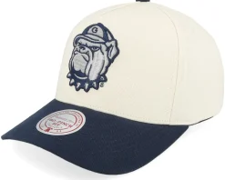 Adjustable-Mitchell & Ness Georgetown Hoyas Final Four Pro Crown Ceam/Navy A-frame Adjustable -