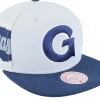 Best Mitchell & Ness Georgetown Hoyas Jumbotron Ncaa Grey/Navy Snapback -
