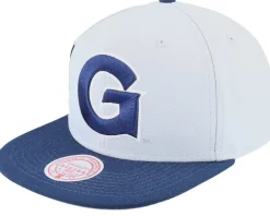 Best Mitchell & Ness Georgetown Hoyas Jumbotron Ncaa Grey/Navy Snapback -