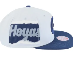 Best Mitchell & Ness Georgetown Hoyas Jumbotron Ncaa Grey/Navy Snapback -