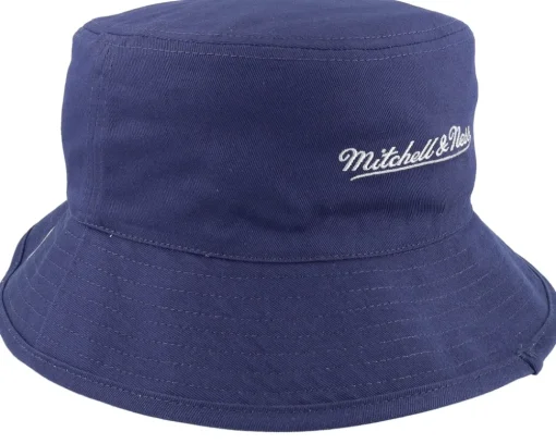 Online Mitchell & Ness Georgetown Hoyas Newco Navy/Grey Bucket - Blue