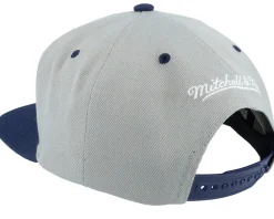 Best Mitchell & Ness Georgetown Hoyas Transcript /Navy Snapback - Grey