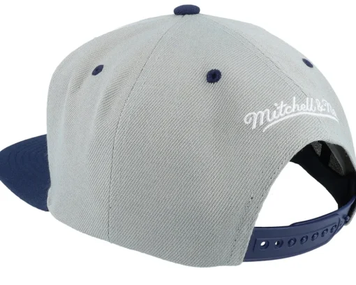 Best Mitchell & Ness Georgetown Hoyas Transcript /Navy Snapback - Grey