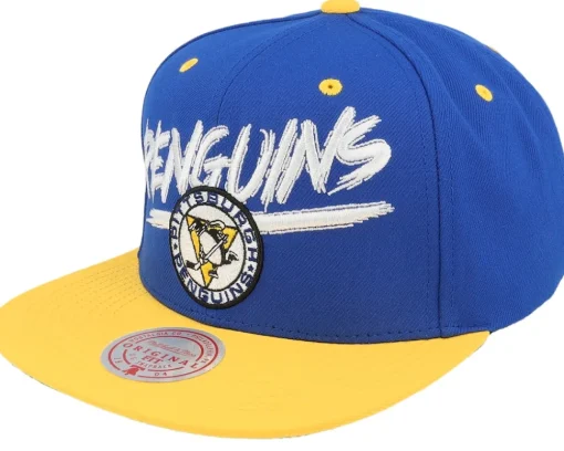Best Mitchell & Ness Georgetown Hoyas Transcript /Navy Snapback - Grey