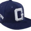 Best Mitchell & Ness Georgetown Hoyas U All Directions Navy Snapback - Blue