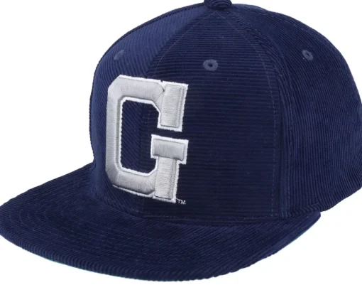 Best Mitchell & Ness Georgetown Hoyas U All Directions Navy Snapback - Blue