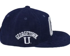 Best Mitchell & Ness Georgetown Hoyas U All Directions Navy Snapback - Blue