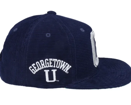 Best Mitchell & Ness Georgetown Hoyas U All Directions Navy Snapback - Blue