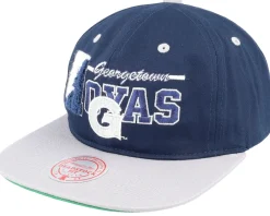Snapback-Mitchell & Ness Georgetown Hoyas Varsity Letter /Grey Snapback - Blue