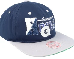 Snapback-Mitchell & Ness Georgetown Hoyas Varsity Letter /Grey Snapback - Blue