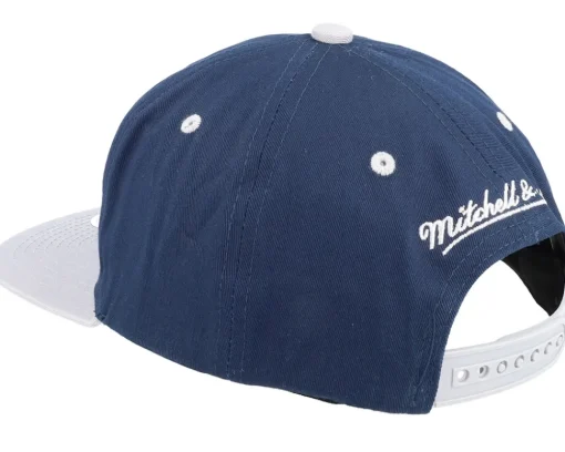 Snapback-Mitchell & Ness Georgetown Hoyas Varsity Letter /Grey Snapback - Blue
