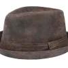 Best Stetson Gesperrt Player Pigskin Brown Trilby -